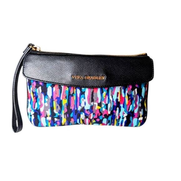 NWOT VERA BRADLEY Envelope Wristlet In Watercolor Brushstrokes - Picture 1 of 5